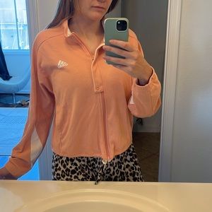 Peach Adidas Pullover Jacket